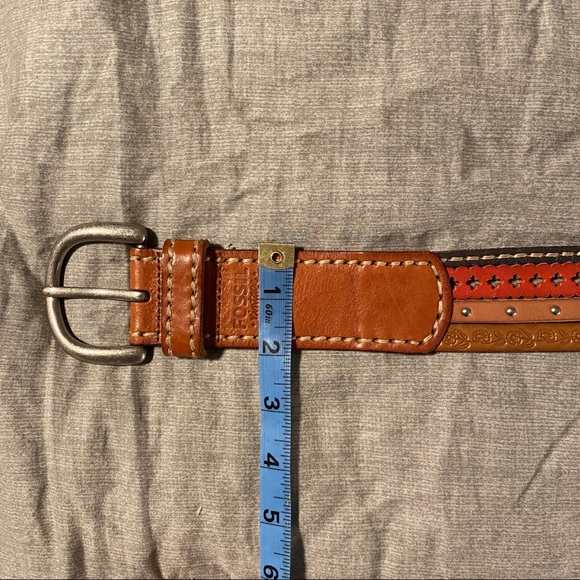 Fossil multicoloured leather belt - Picture 6 of 6